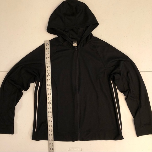 Cheetah Athletic Lightweight Black Hooded Zip-Up Jacket Size L - Picture 4 of 6